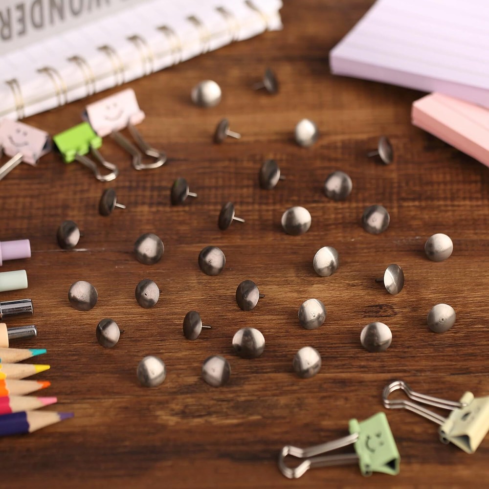 Mr. Pen- Thumb Tacks, 500 Pack, Black, Flat Push Pins, Thumbtack, Black