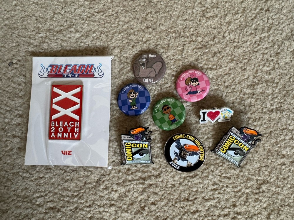 SDCC Comic Con Pins 2022