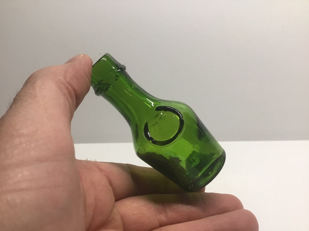 Small Antique Benedictine Sample Liquor Bottle.