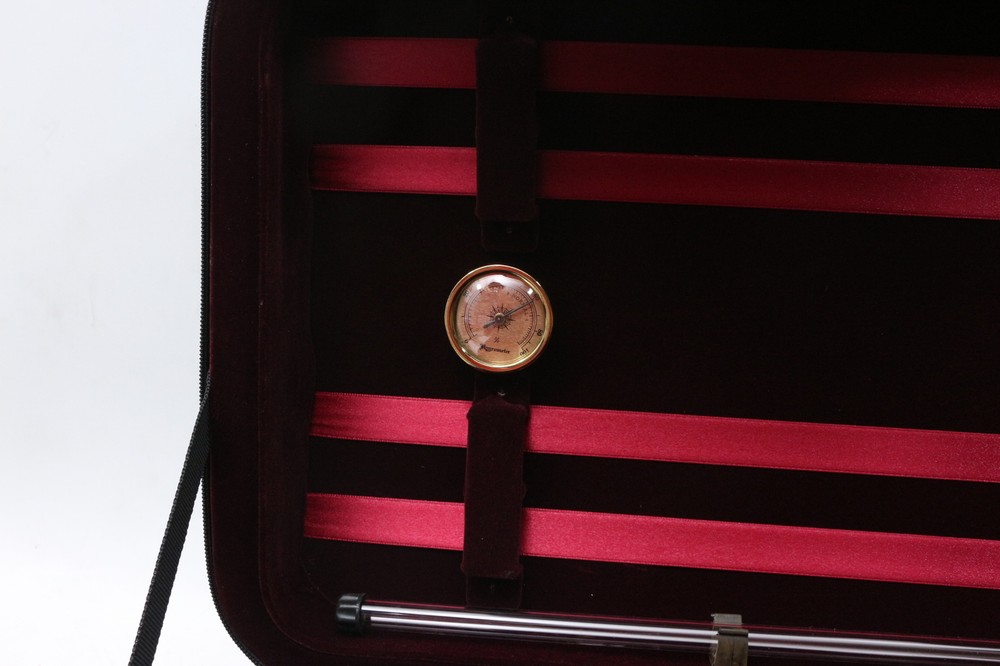 Protable Viola Case Oxford Durable Red Padding Strong Waterproof Black