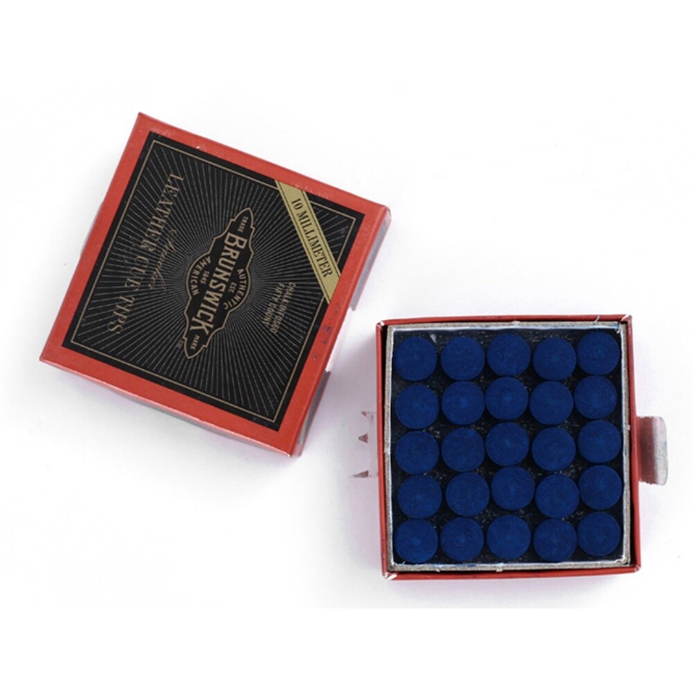 USA BRUNSWICK Leather Cue Tips 13mm