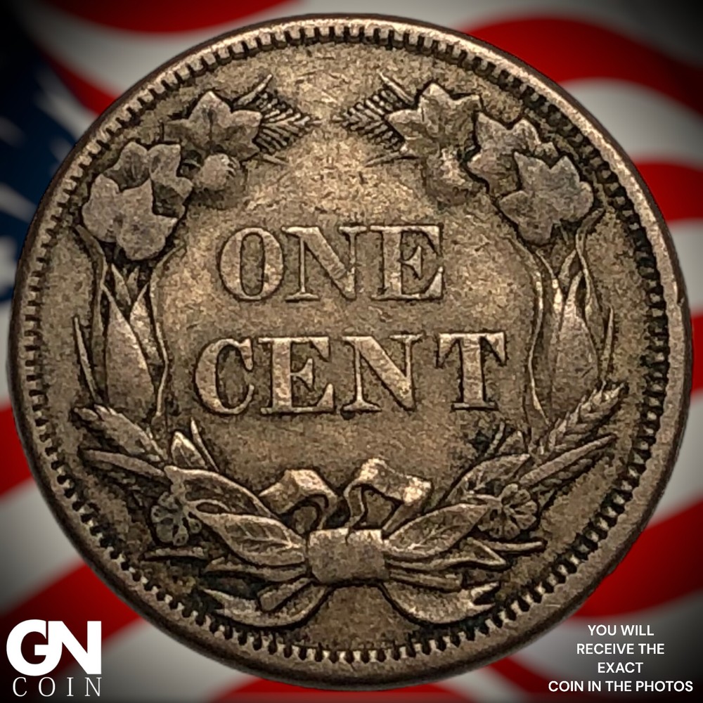 1858 Flying Eagle Cent Penny M8746