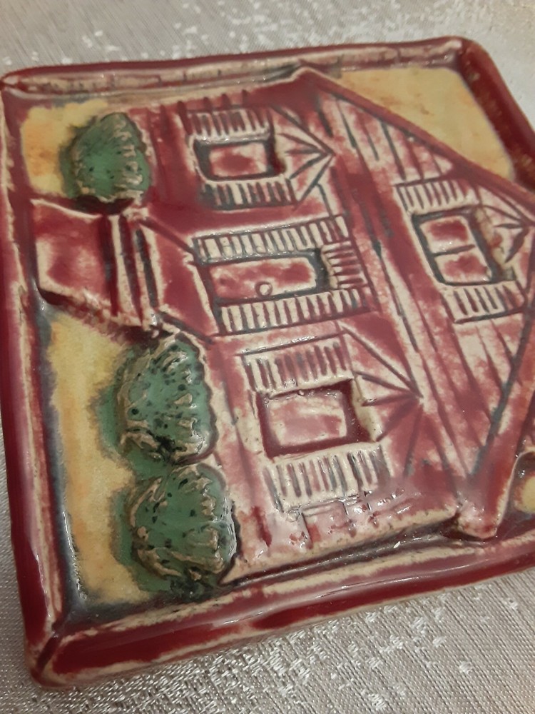 Sara Frank Iguanaworks Pottery Square Tile 3.75"