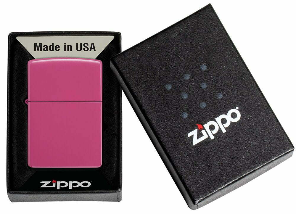 Zippo 49846 Windproof Hot Pink Colored Lighter, Frequency, New In Box