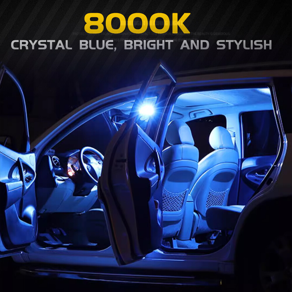 10x Blue LED Interior Dome Lights For FORD F-150 1997-2014 Package Kit +TOOL