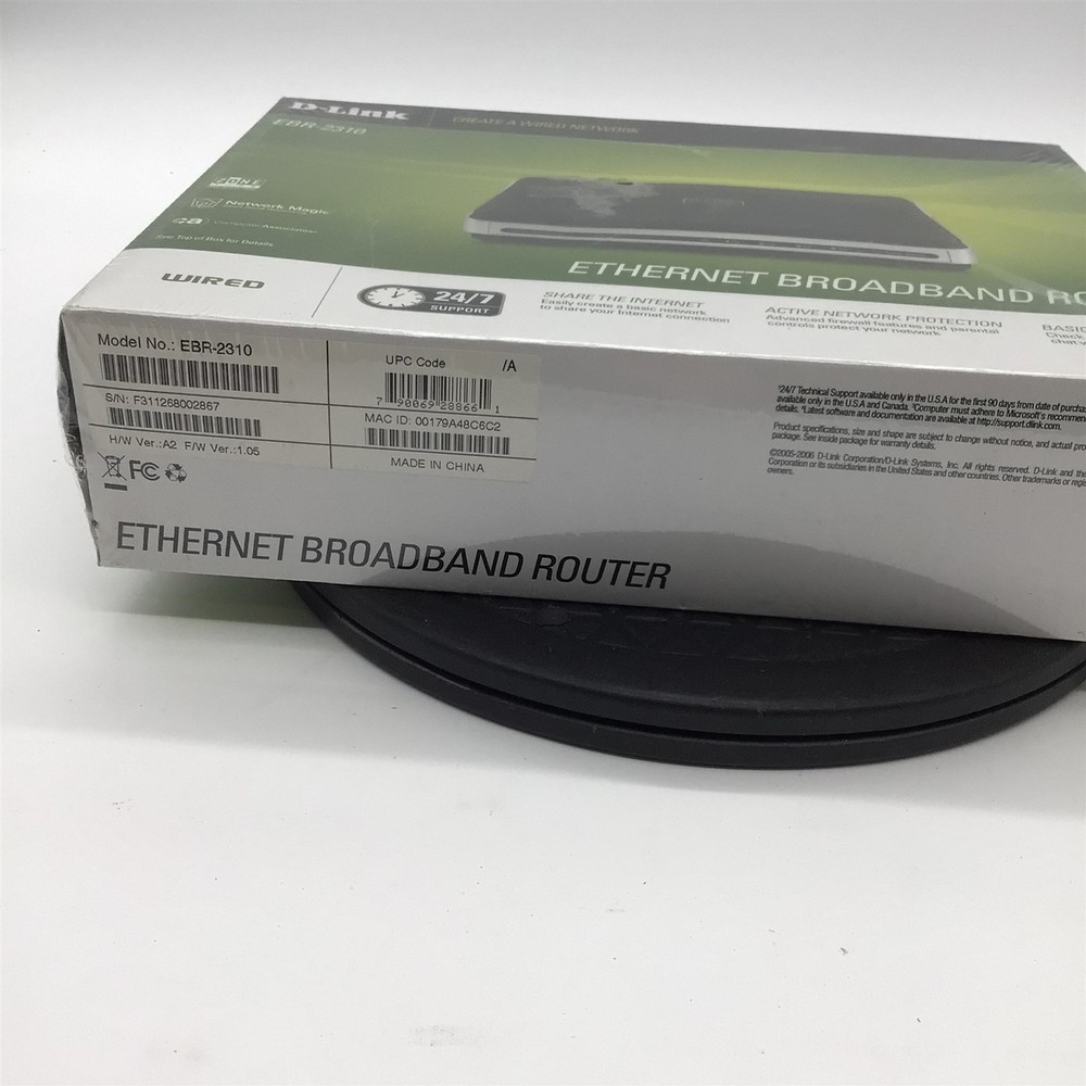 New In Box D-Link EBR2310 Broadband Router