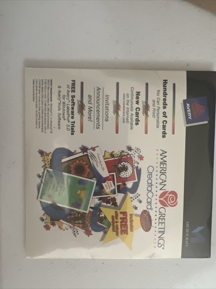 MICROGRAFX American Greetings CreataCard SE Windows Software Sealed New