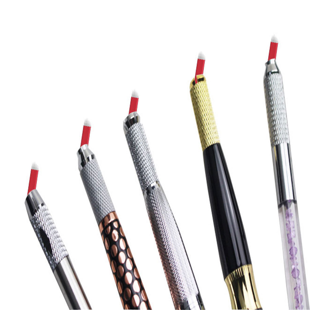 15 U Shape Needles Microblading Permanent Makeup Eyebrow Tattoo Chamfering Blade