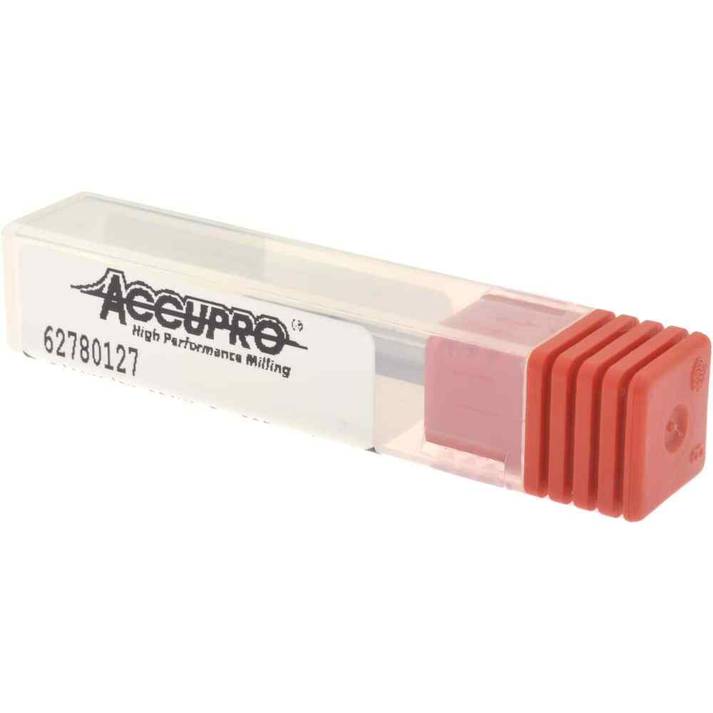 Accupro 5/64" Diam 4 Flute Single End Solid Carbide 0.02" Corner Radius End M...