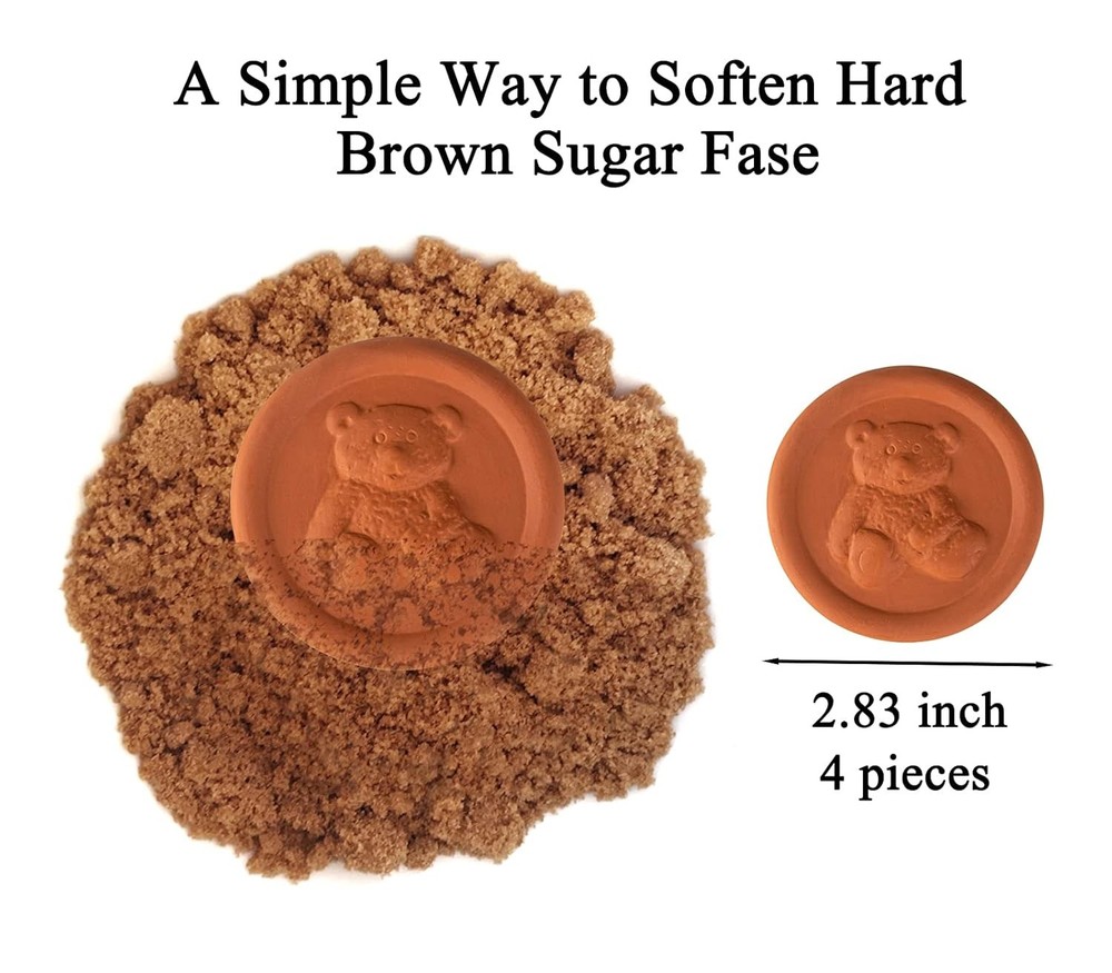 Brown sugar saver discs terra cotta brown disc keeps sugar...