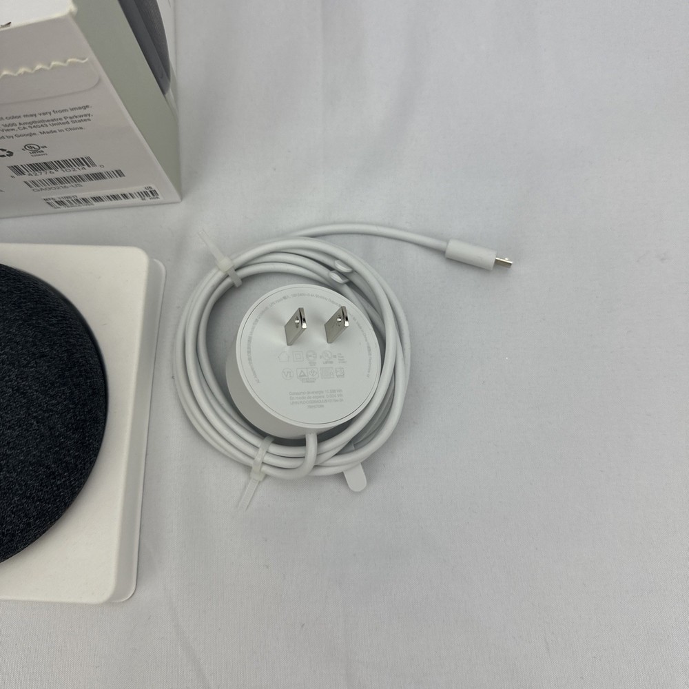 Google Home Mini Smart Assistant Speaker Charcoal (GA00216-US) EUC Never Used