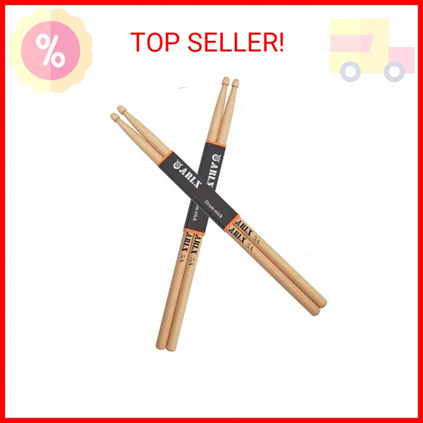 Drum Sticks 5A Wood Tip Drumstick (2 Pair Maple)