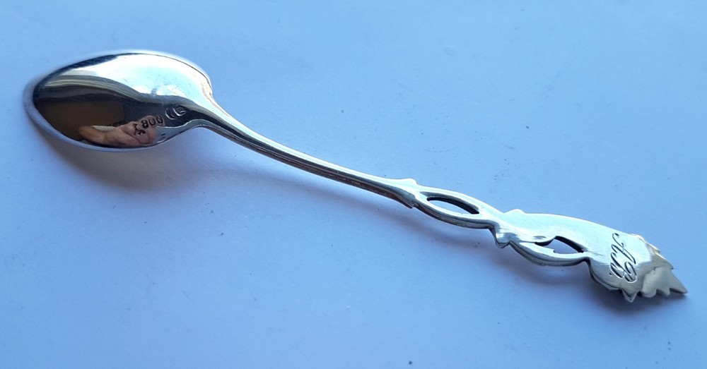 Spoon, KOCH & BERGFELD, Cornucopia, 800 Silver, around 1950 M974