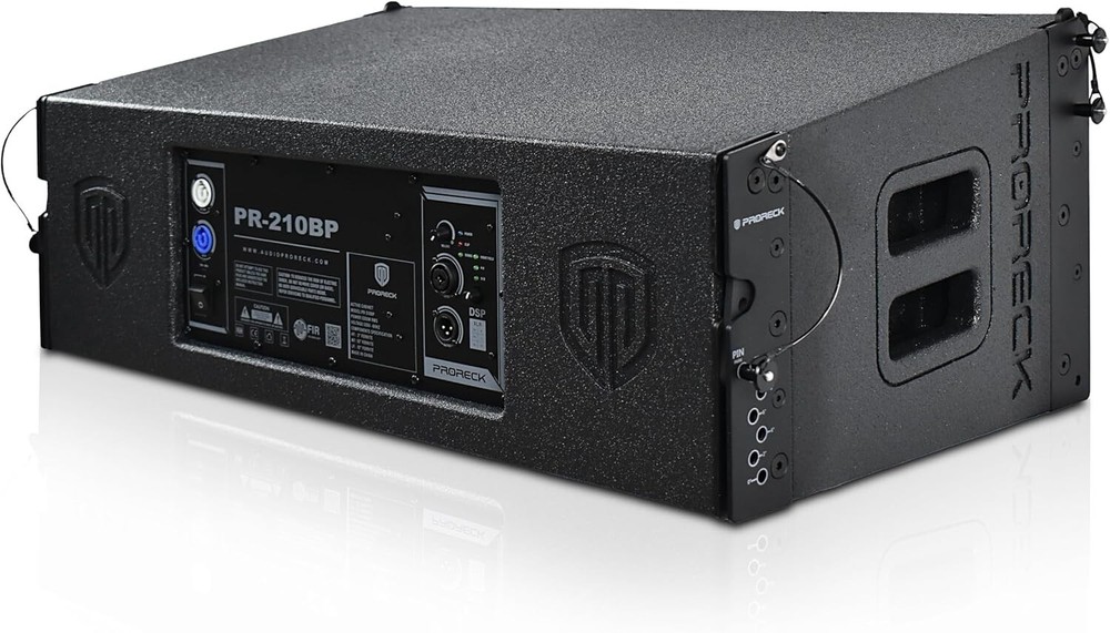 PRORECK Dual 10 inch Full Range 5000W P.M.P.O Powered Line Array Speaker