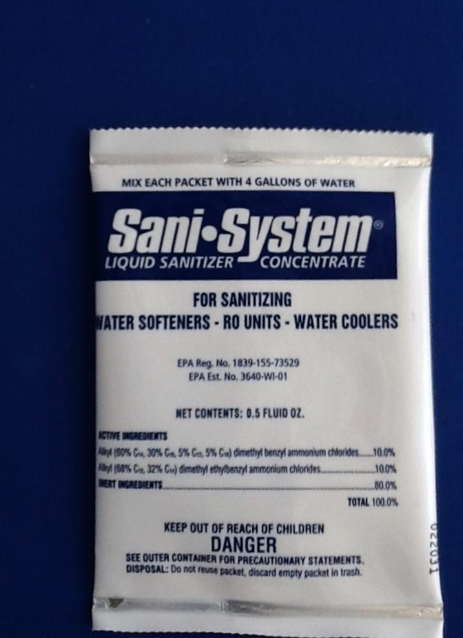 Sani-System Liquid Water Softener Sanitizer 0.5 oz. - 1 Packet