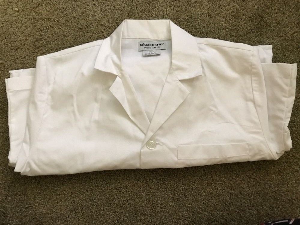 Natural Uniforms NATURAL LAB COATS Size Small