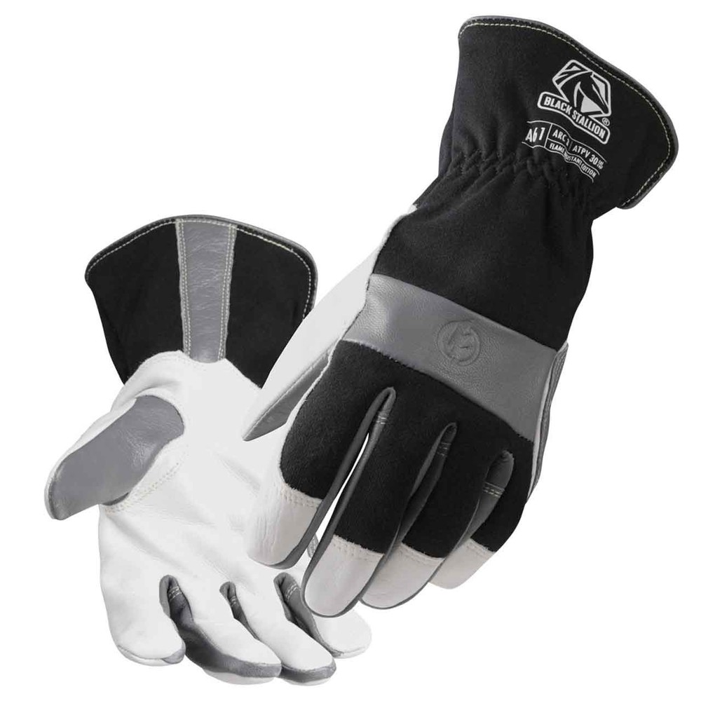 Black Stallion A61 ARC-Rated Cowhide & FR Cotton Utility Gloves Large