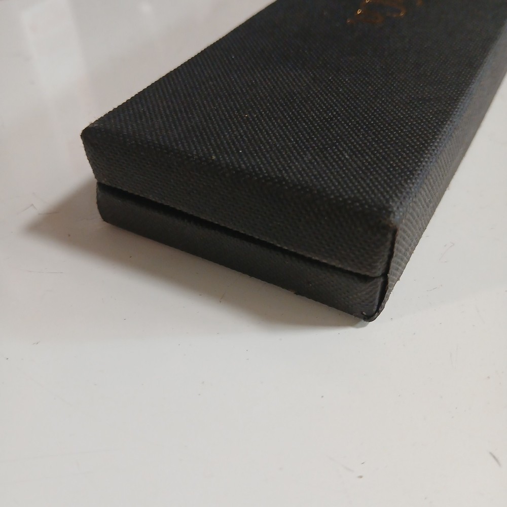 10" X 3" Black With Beige Silk Lining Samson Watch Co Presentation Box