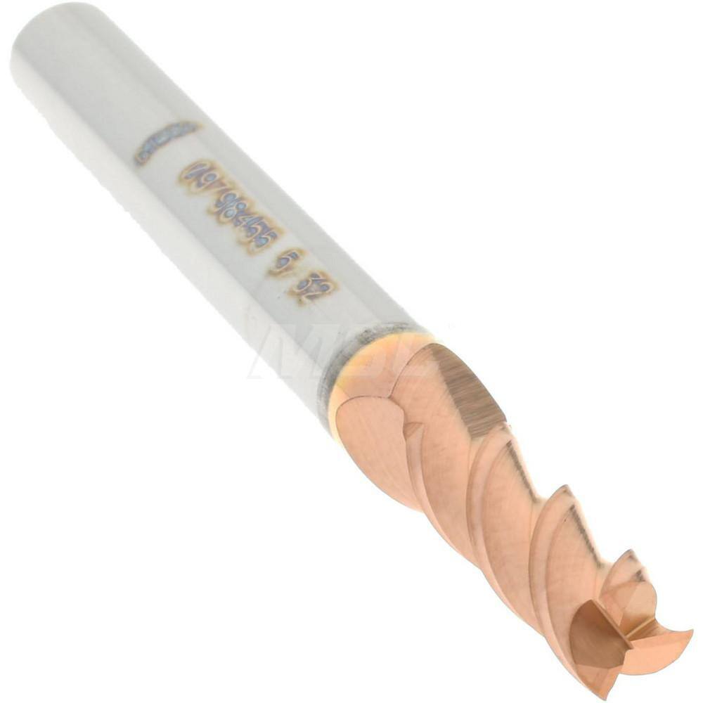 Accupro 5/32", 1/2" LOC, 3/16" Shank, 2" OAL, 3 Flute, Solid Carbide Square E...