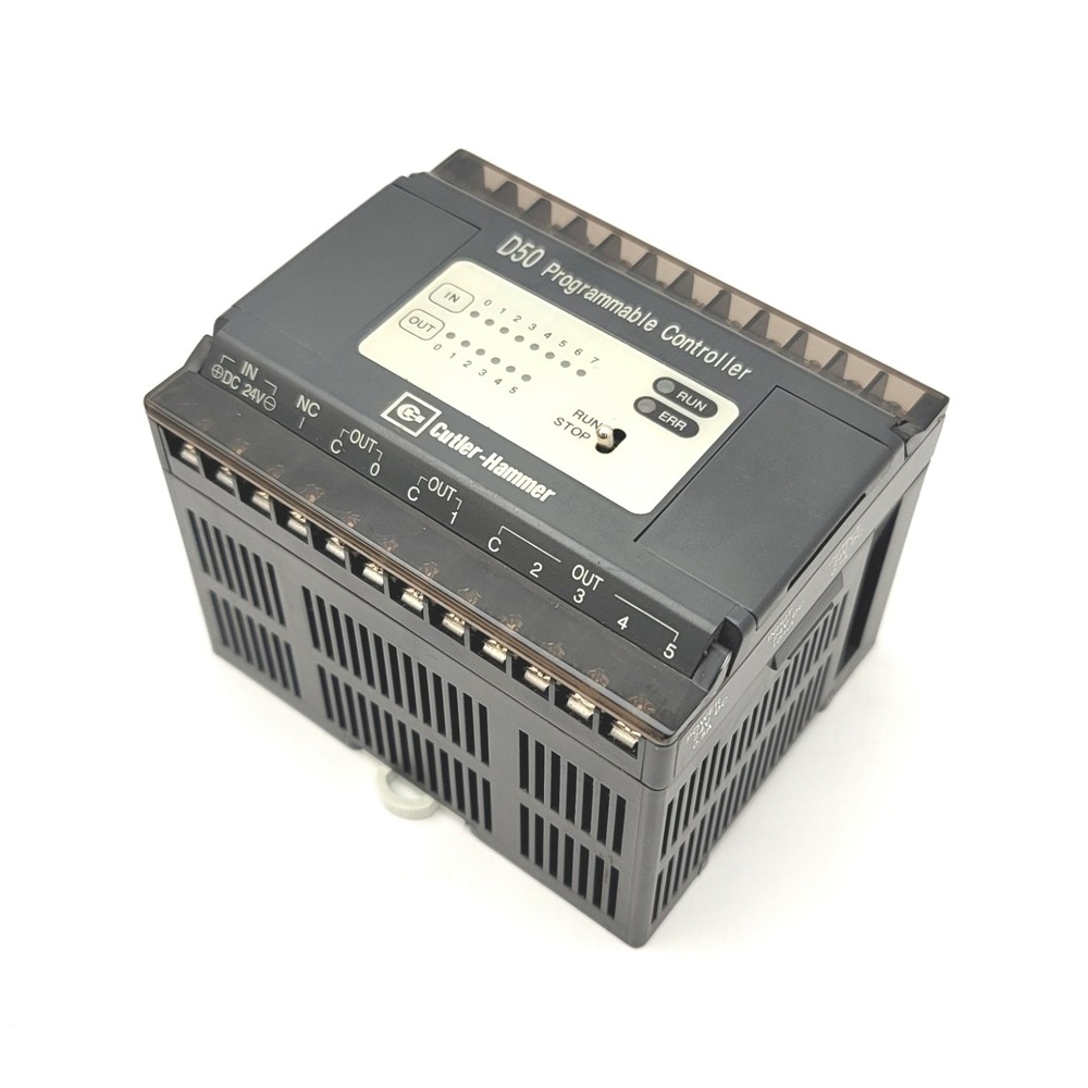 Cutler Hammer D50DCD14 D50 Programmable Controller 24VDC 8 Inputs, 6 Outputs