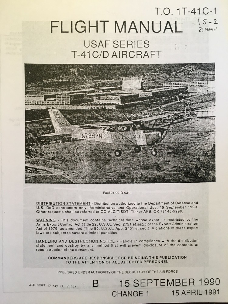 USAF T-41C Mescalero Operator's Manual