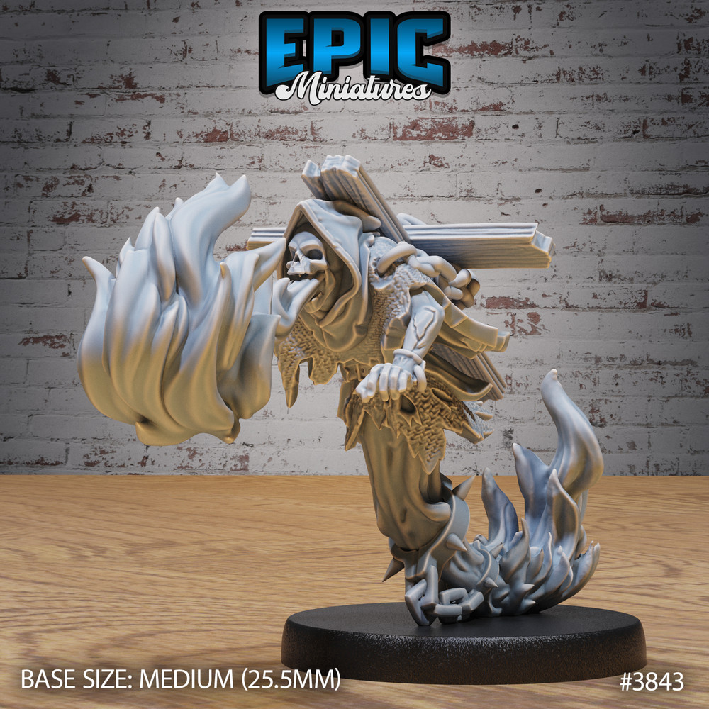 Fire Ghost C | Epic Miniatures | RPG D&D Pathfinder Wargaming