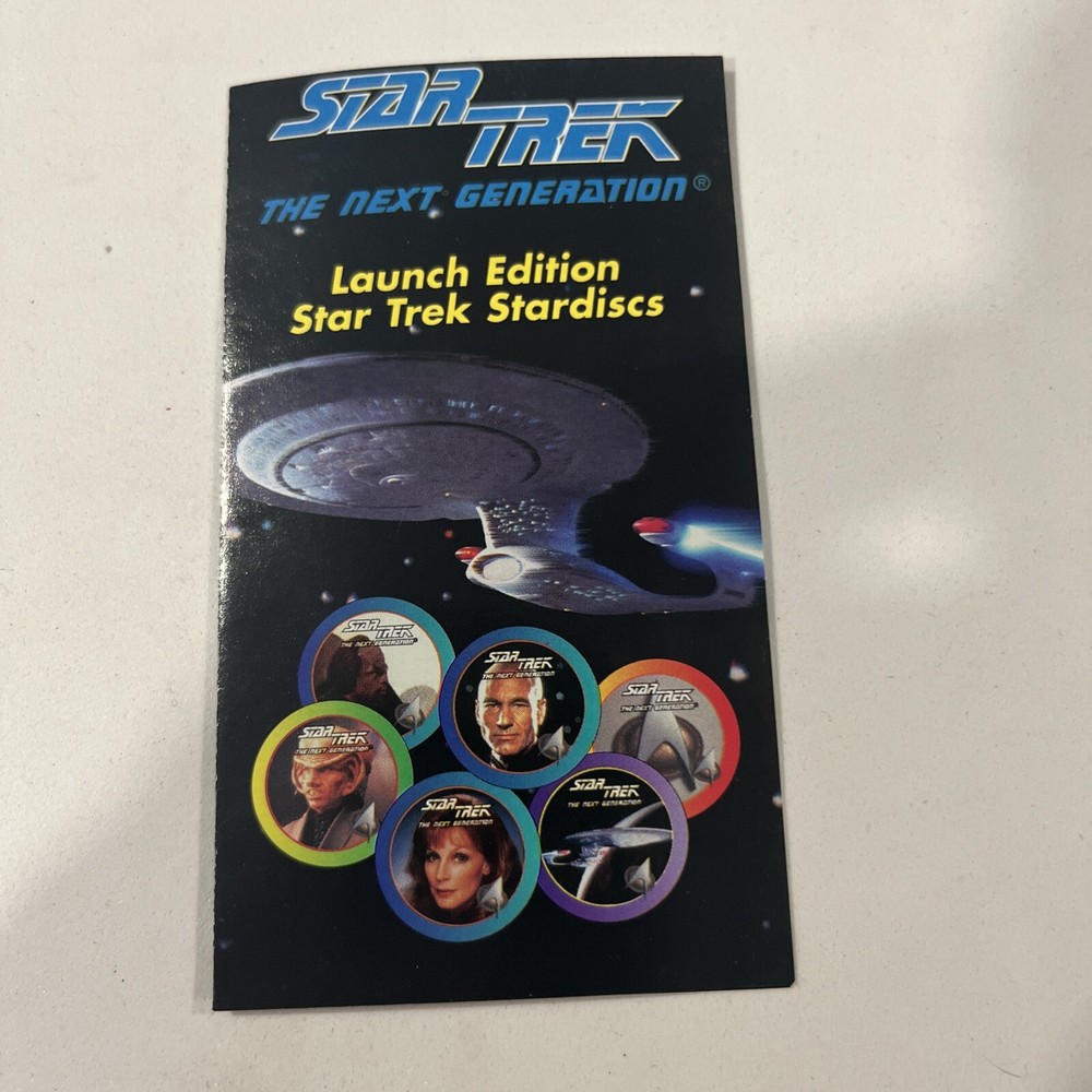 1994 Star Trek The Next Generation Stardiscs Launch Edition  Packet