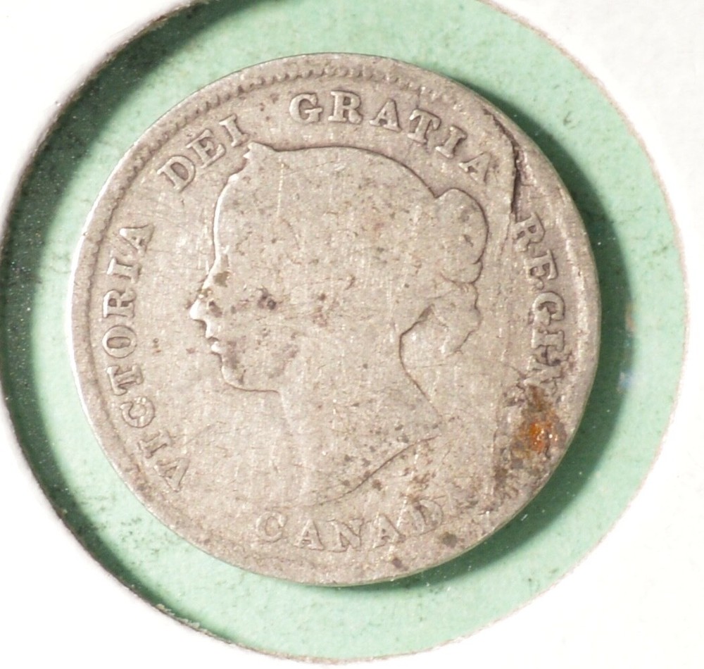 1893 - Canada Silver Five Cents - INV#B-524