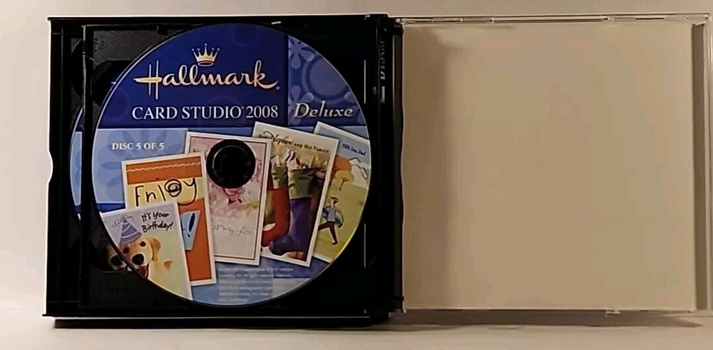 Hallmark Card Studio 2008 Deluxe Greeting Computer Software Windows 5 CD Set