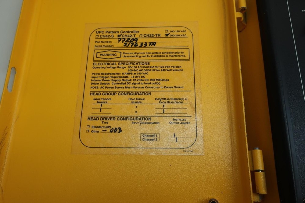 Slautterback CH42-T Glue Pattern Controller Assembly 240v-ac