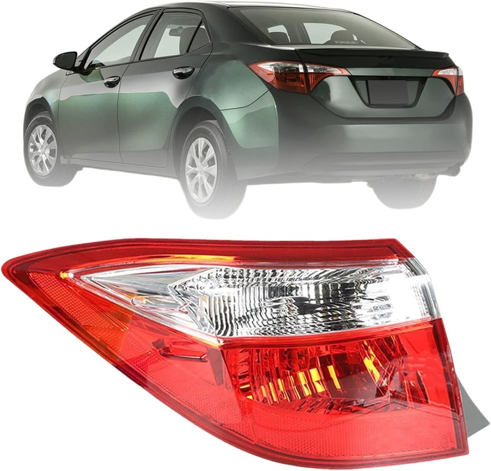Outer Left Side Tail Light Assembly for Toyota Corolla 2014 2015 2016