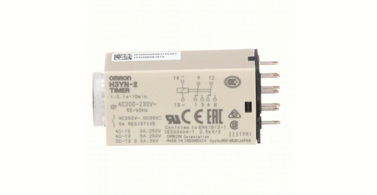 OMRON H3YN-2 AC200-230 MULTI FUNCTION TIME DELAY RELAY SOLID STATE TIMER SOCKET
