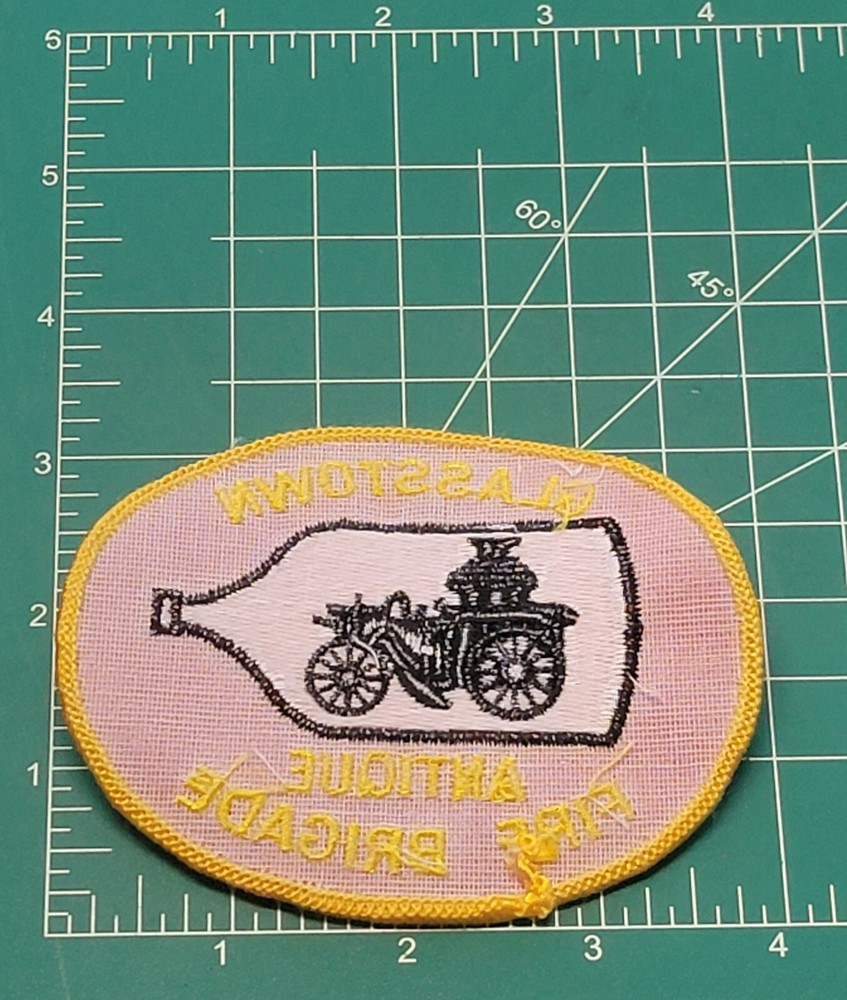 GLASSTOWN ANTIQUE FIRE BRIGADE BADGE PATCH