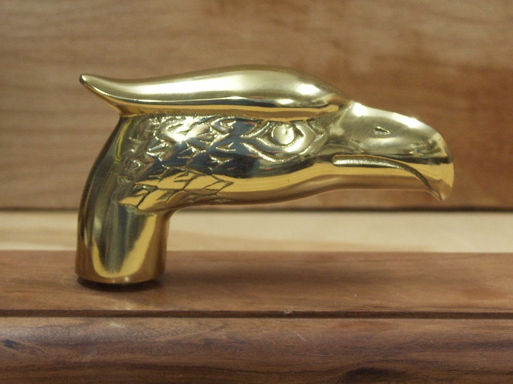 Eagle Brass Walking Cane Handle - Brass Handle for Walking Cane - PC14