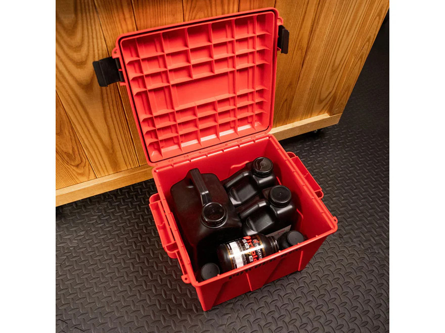 MTM Powder Keg Storage Container Polymer Red