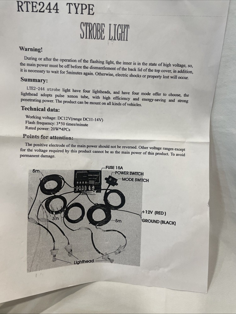 speedtech lights RTE244 Strobe Light Clear