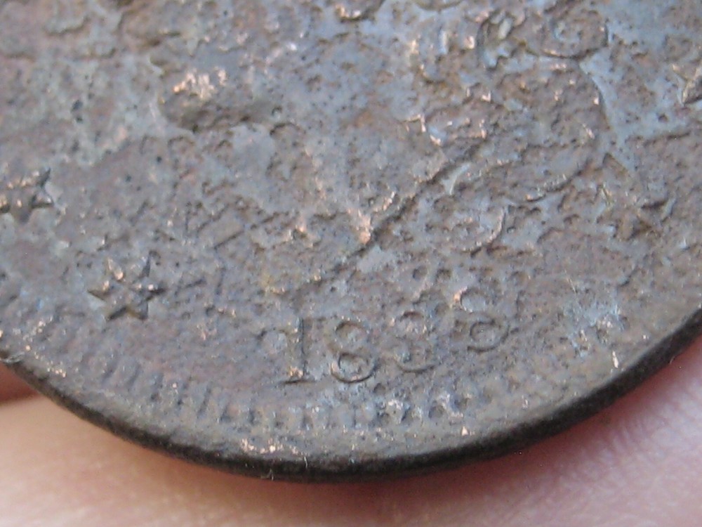 1838 Matron Head Modified Large Cent- VF/XF Details