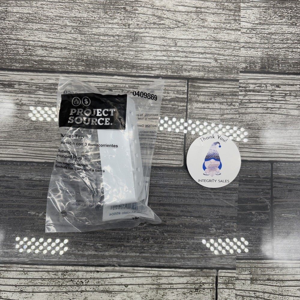 Project Source Adapter 15-Amp 3-wire Single To Triple White Basic {EE}