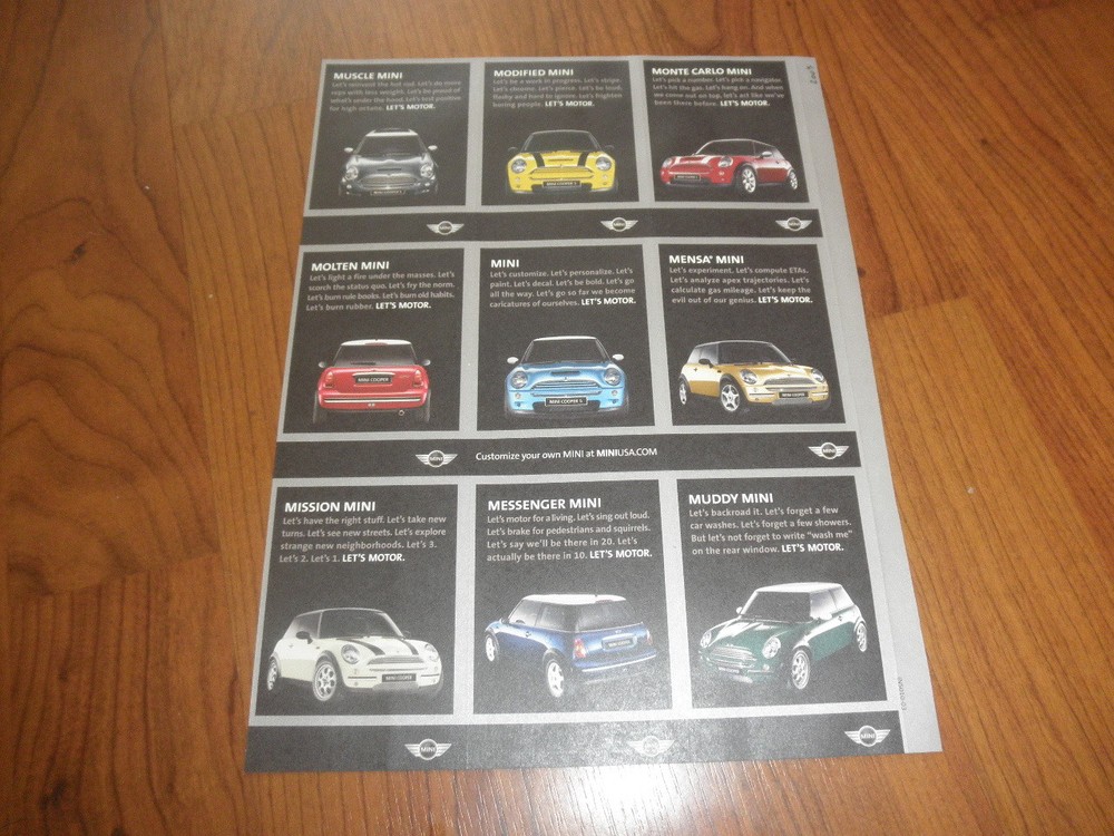 MINI COOPER AD with STICKERS-2003