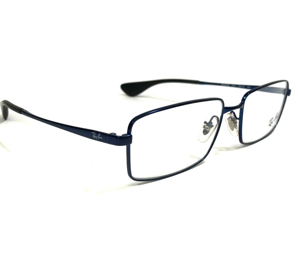 Ray-Ban Eyeglasses Frames RB6337M 2510 Shiny Blue Rectangular Full Rim 53-16-140