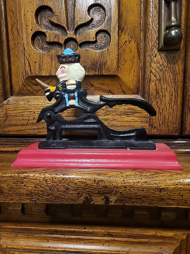 Vintage Nutcracker Cast Iron & Wood