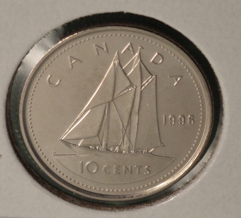 1996 Canada Dime - UNCIRCULATED - from original mint roll🇨🇦🇨🇦