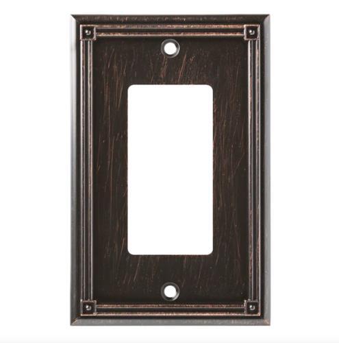 (5 Pack) Ruston Single Decorator Wall Plate Venetain Bronze