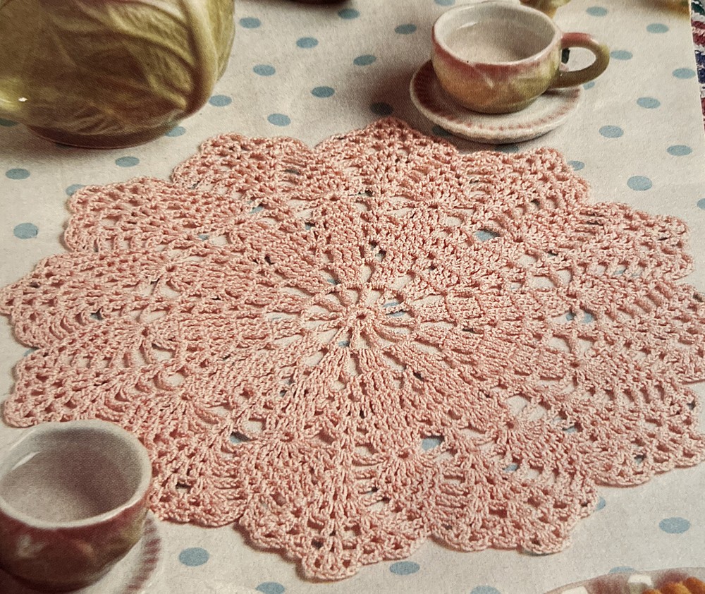 ~Crochet Pattern-Pink Blush Doily-Pattern Only~Buy 1 Pattern See Description
