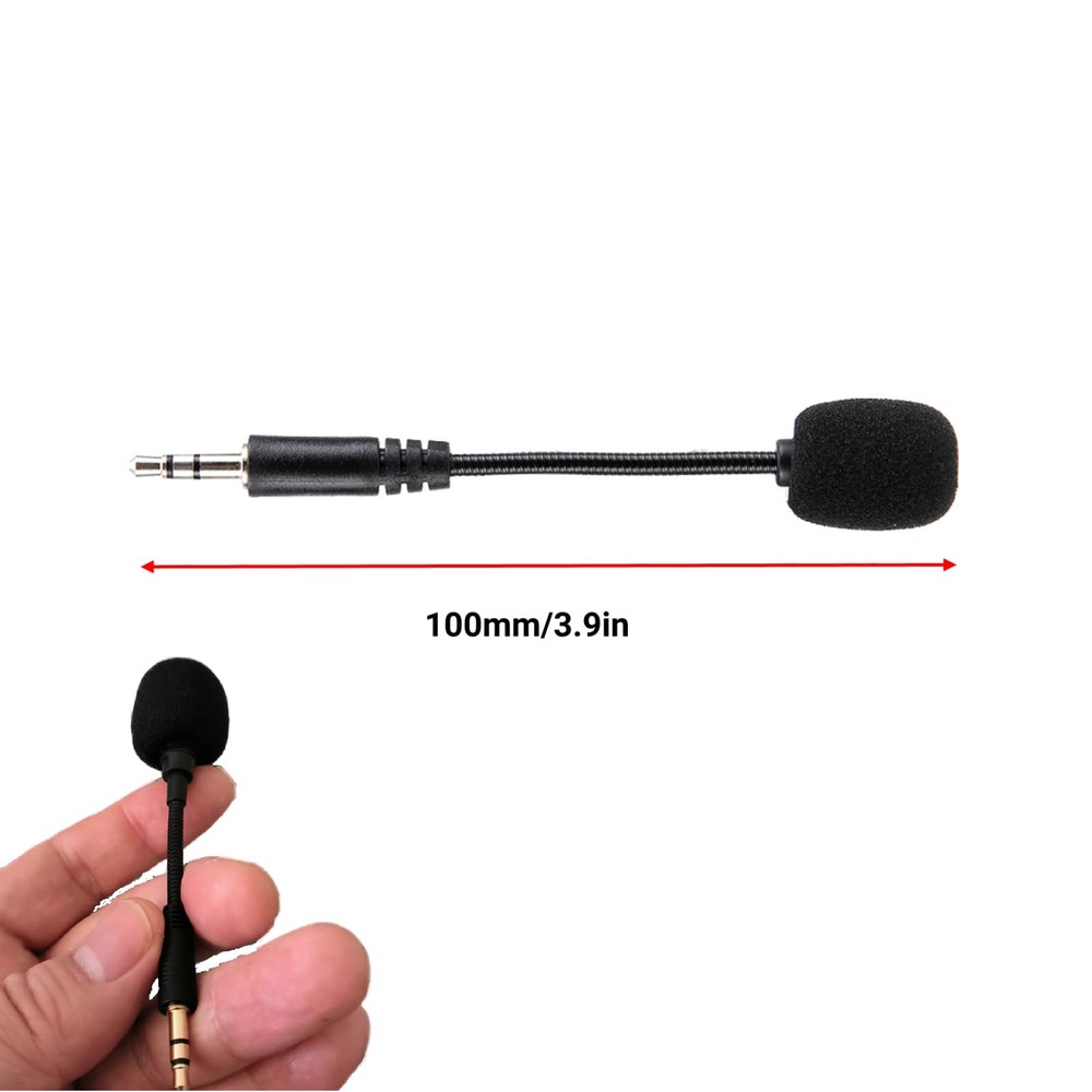 3PCS Mini Microphone, 3.5mm Jack Mini Gooseneck Microphone, Adjustable Flexib...