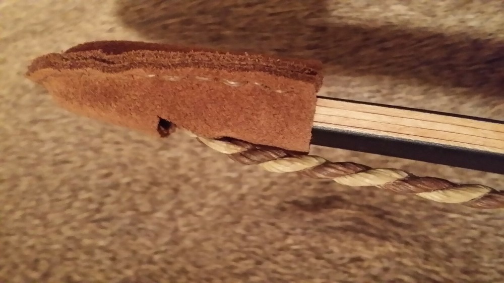 Handmade Traditional Archery Longbow Tip Protector Leather (only one)