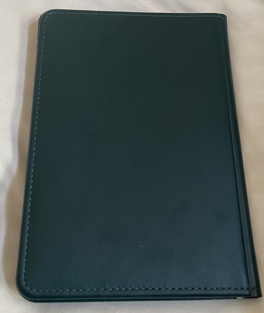 Nikken Green Bifold Notepad Folder Binder