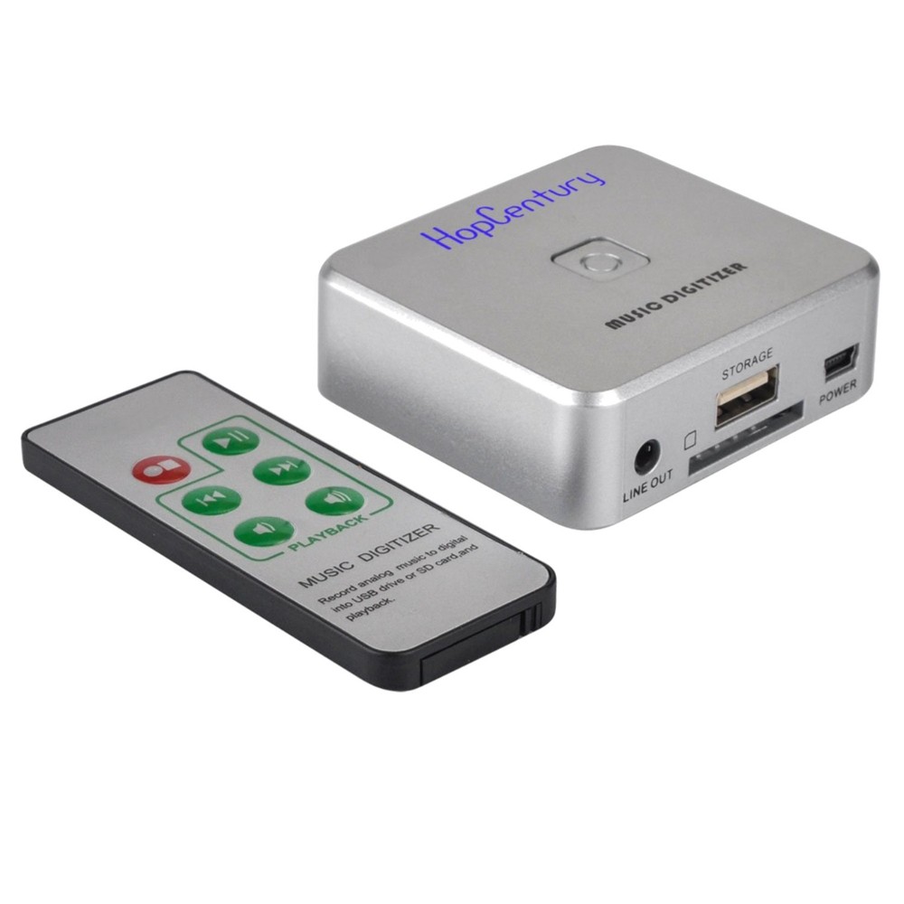 User-Friendly MP3 Music Digitizer - RCA & 3.5mm Input: Capture Audio with Ease