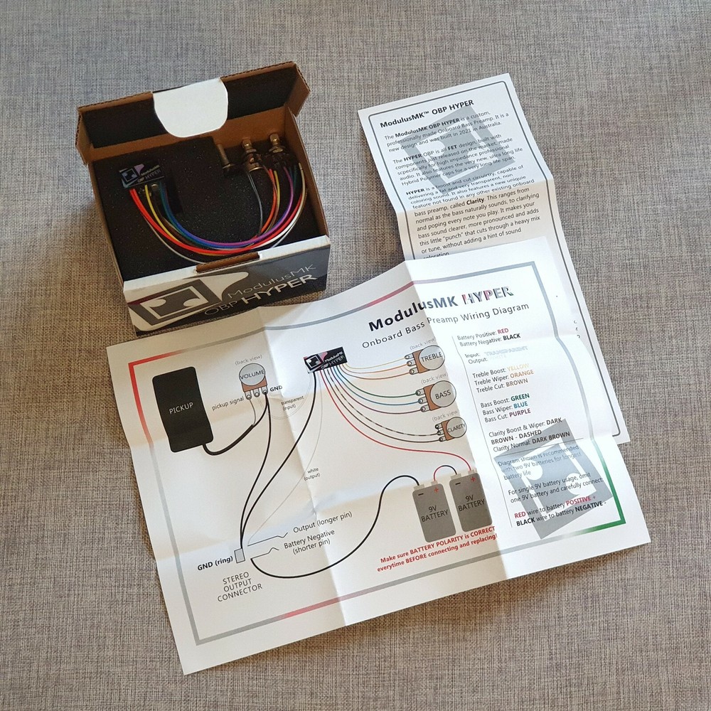 Custom Bass Guitar Preamp - ModulusMK Hyper