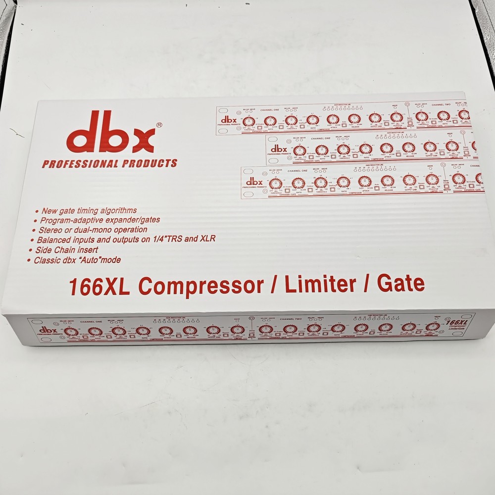DBX 166XL Compressor Limiter/Gate Effects DSP Processor US Stock